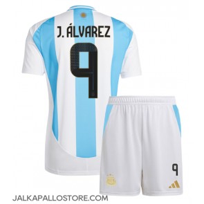 Argentiina Julian Alvarez #9 Kotipaita Lapsille Copa America 2024 Lyhythihainen (+ shortsit)